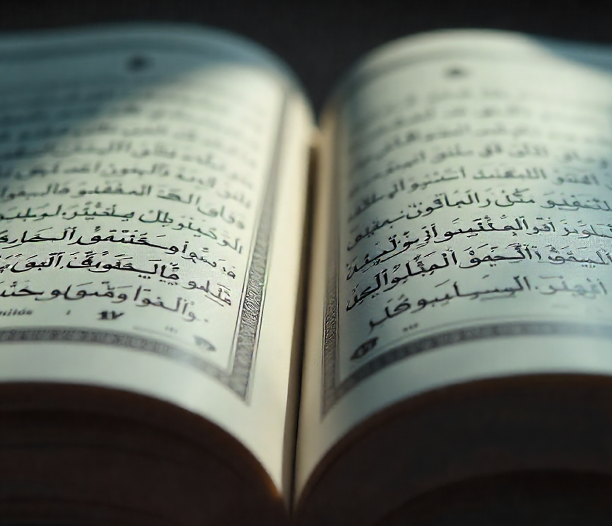 Illustration of a person reading the Quran